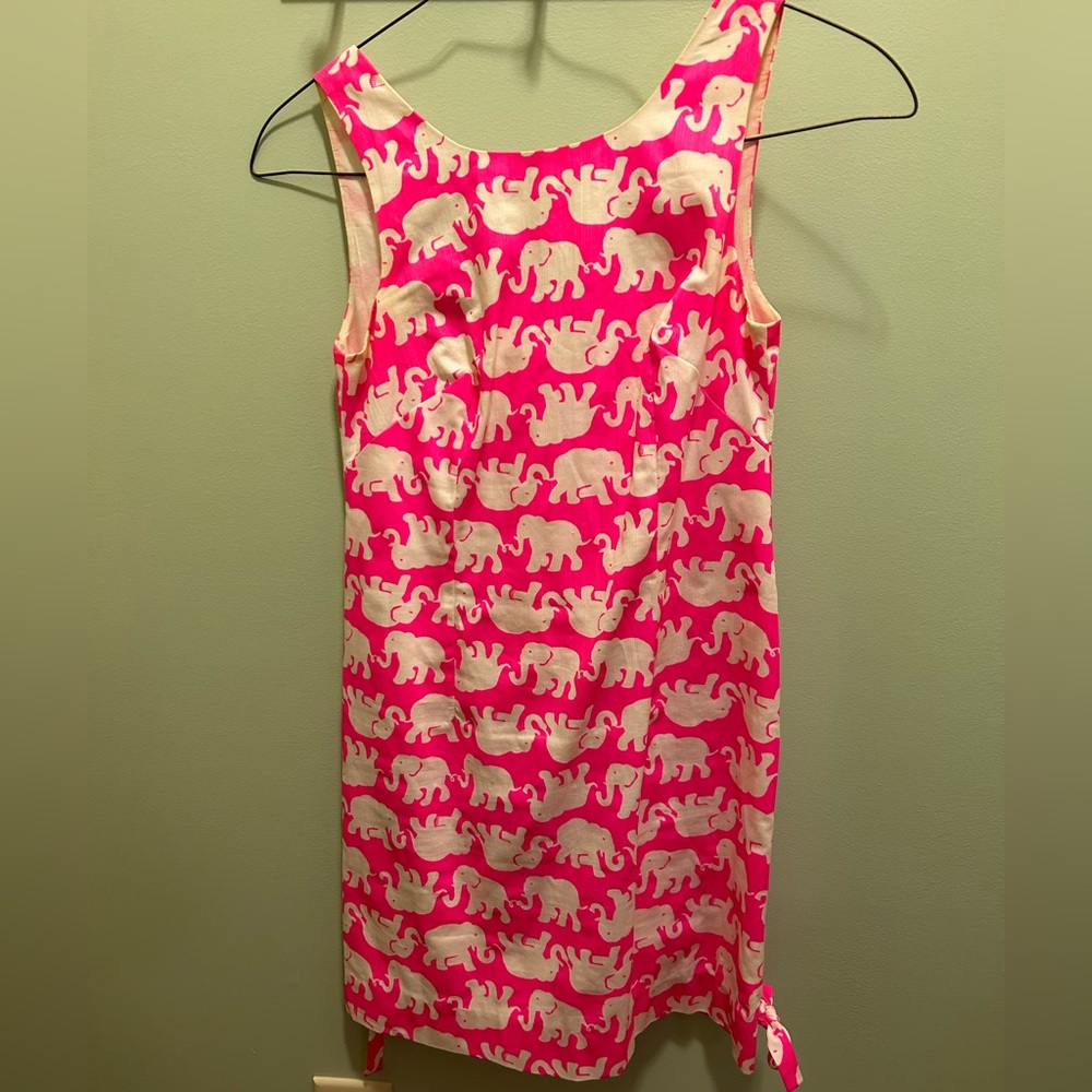 Lilly Pulitzer Size 4 Hot Pink Elephant Dress